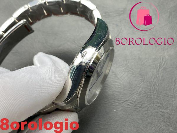 Rolex Datejust Who Cares I'm Already Late Quadrante Personalizzato Font Blu Replica 1:1 41mm Orologio - immagine 6