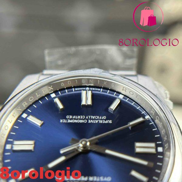 Rolex Oyster Perpetual 126000 Quadrante Blu Miglior Replica Clean Factory 36mm Orologio - immagine 7