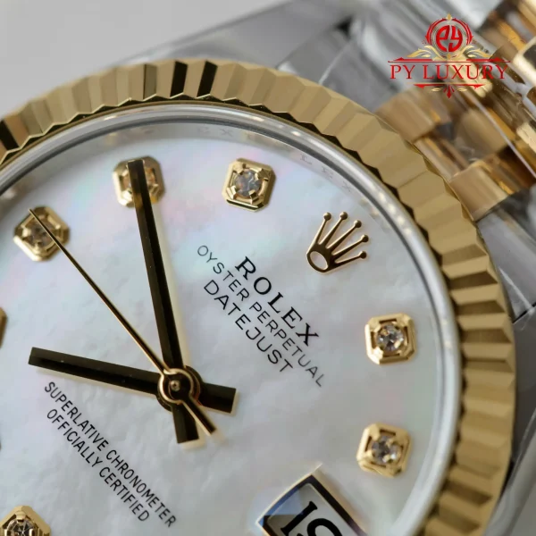 Rolex Datejust 278273 Bicolore Oro Giallo Quadrante in Madreperla con Diamanti Jubilee 1:1 Replica THBF 31mm Orologio - immagine 8