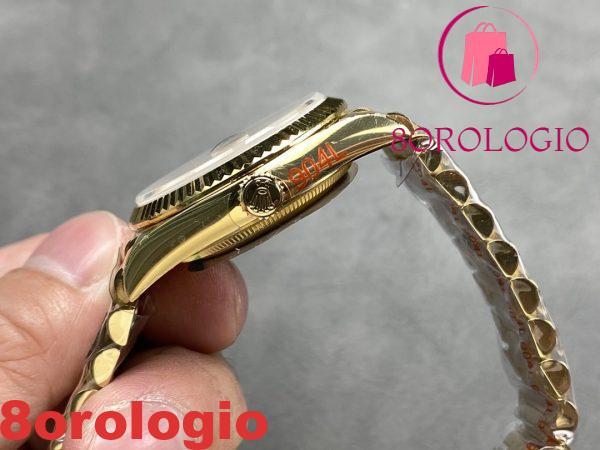 Rolex Day-Date 128238-0113 Oro Giallo Quadrante Champagne 140g Migliore Replica QF 36mm Orologio - immagine 6