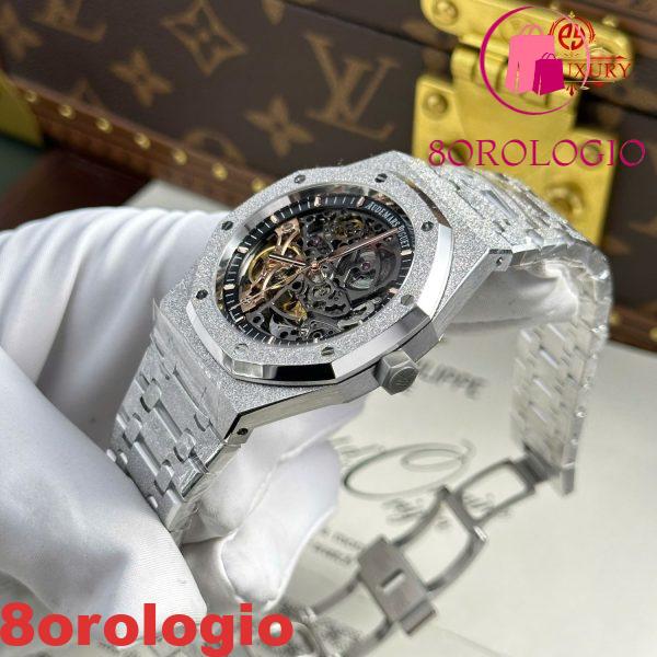 Audemars Piguet Royal Oak 15407BC Frosted Gold Openworked Skeleton Dial Replica 1:1 Migliore Edizione THB 41mm Orologio - immagine 10