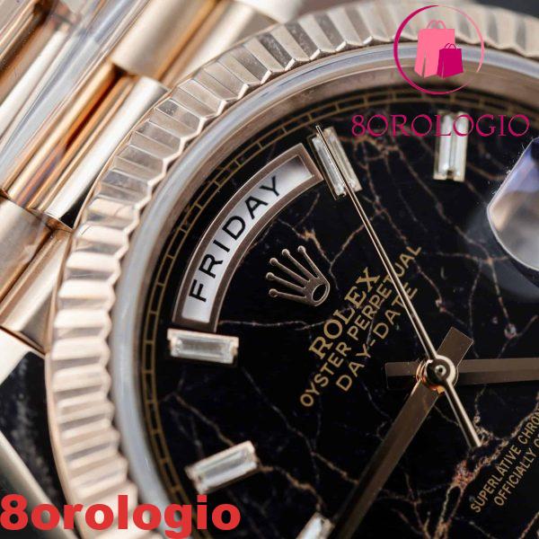 Rolex Day-Date 228235 Eisenkiesel Dial Replica GMF V3 Super Clone 40mm placcato oro giallo 18K 176g Orologio - immagine 9