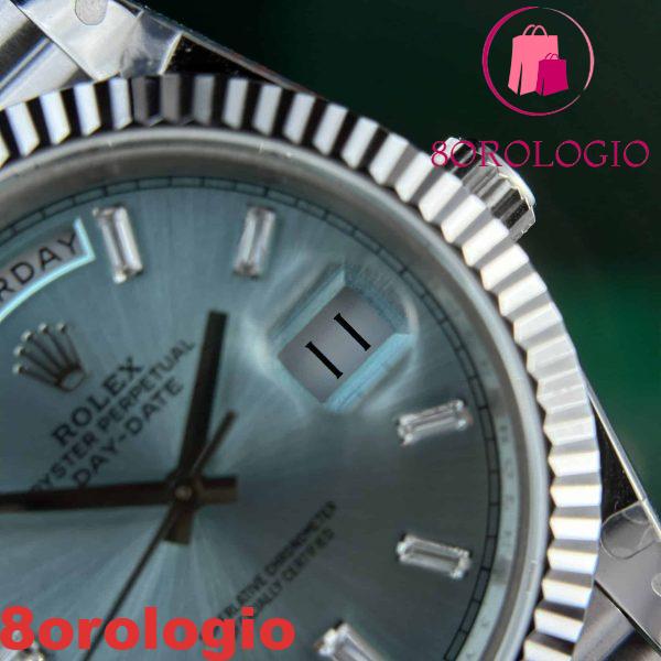 Rolex Day-Date 228236-0006 Quadrante Blu Ghiaccio con Diamanti 177g GMF V3 Miglior Replica 40mm Orologio - immagine 9