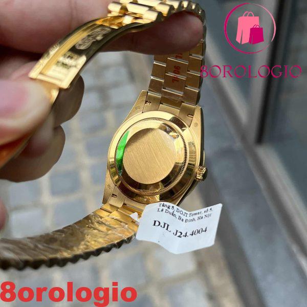 Rolex Day-Date 228238 Quadrante Champagne Romano 18K Gold Wrapped 175g GMF 40mm Replica Orologio - immagine 6