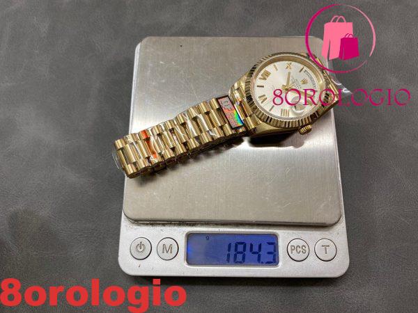 Replica di alta qualità Rolex Day-Date 228238-0002 Oro Giallo Quadrante Argento 184g 40mm Orologio - immagine 7
