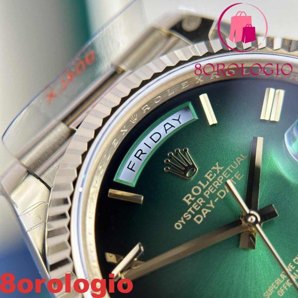 Rolex Day-Date 228238-0069 Quadrante Verde Ombré Oro Giallo 184g Migliore Replica 40mm Orologio - immagine 10