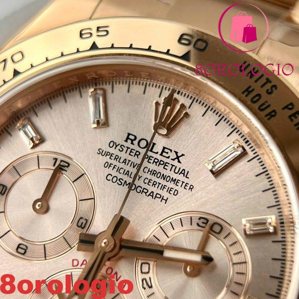 Replica Rolex Daytona 116505-0017 “Sundust Dial” con indici in diamanti taglio baguette Clean Factory 40mm Orologio - immagine 7
