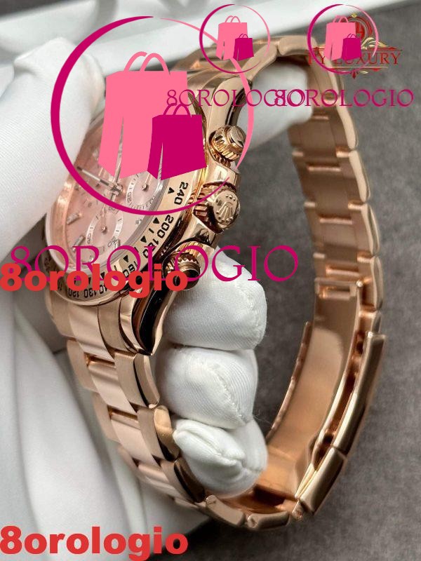 Replica Rolex Daytona 116505-0017 CNC 1:1 Personalizzato in Oro Massiccio 18K con Diamanti CVD 40mm Orologio - immagine 6