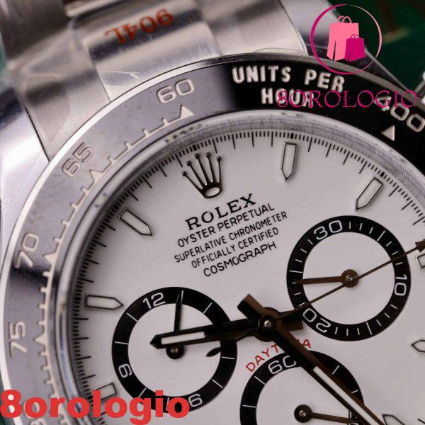 Rolex Daytona 126500LN-0001 Quadrante Panda Bianco Movimento 4131 Replica Q Factory 40mm Top Quality Orologio - immagine 9