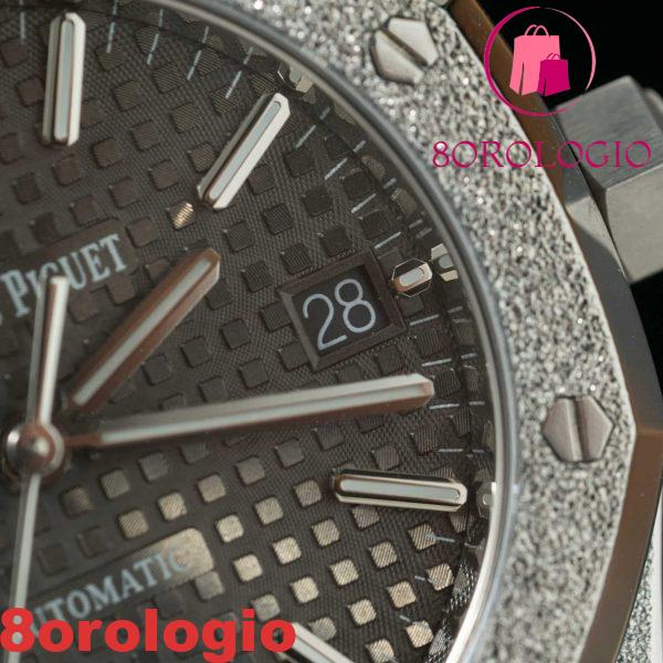 Audemars Piguet Royal Oak 15454BC Frosted Gold Quadrante Grigio Migliore Replica APSF 37mm Orologio - immagine 7