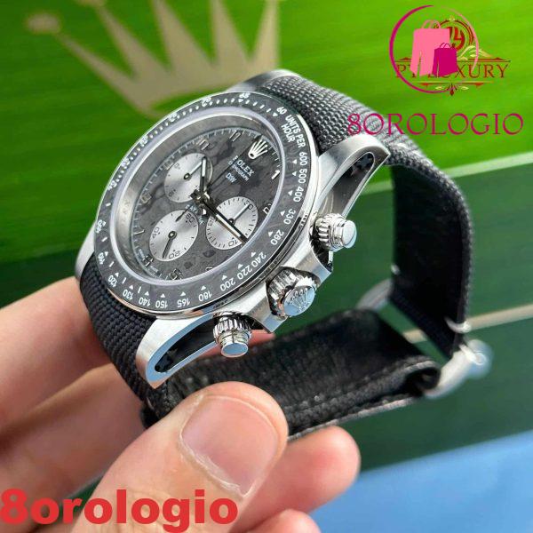 Rolex DiW Daytona Titanio e Fibra di Carbonio "Exceptional-1" Replica di Miglior Qualità 67g Fabbrica DiW 40mm Orologio - immagine 9