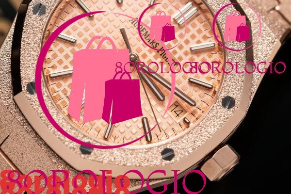 Audemars Piguet Royal Oak 15454OR Frosted Gold Quadrante Rosa Replica 37mm Orologio - immagine 7