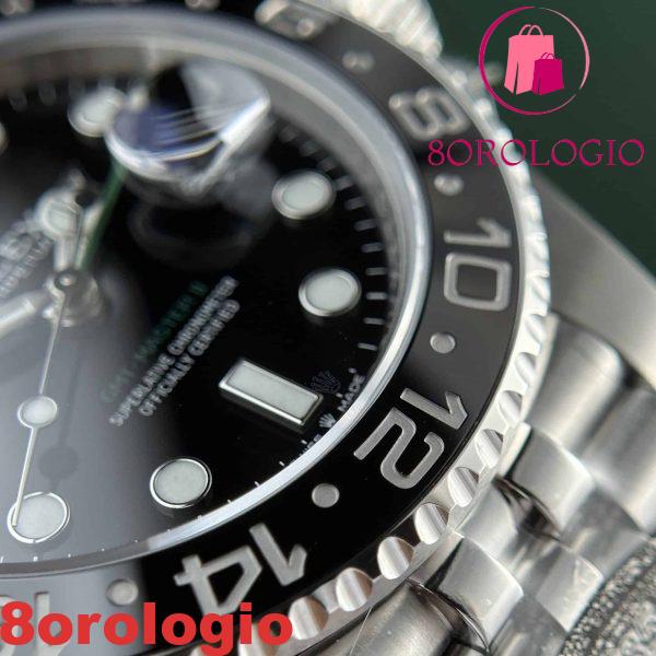 Rolex GMT-Master II 116710LN Quadrante Nero Jubilee Replica Clean Factory 40mm Orologio - immagine 9