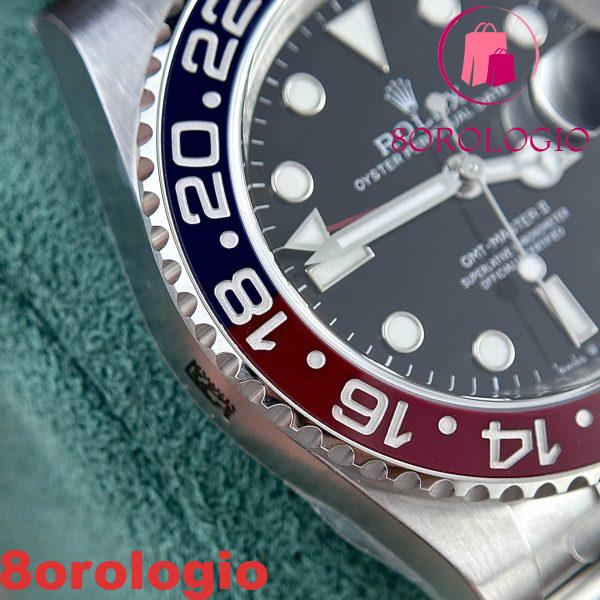 Rolex GMT-Master II 126710BLRO Pepsi Bracciale Oyster Clean Factory V3 Replica di Migliore Qualità 40mm Orologio - immagine 8