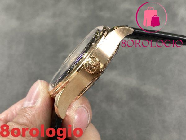 IWC Portugieser IW500713 Oro Rosa Quadrante Blu Cinturino in Pelle Migliore Replica APSF 42mm Orologio - immagine 6