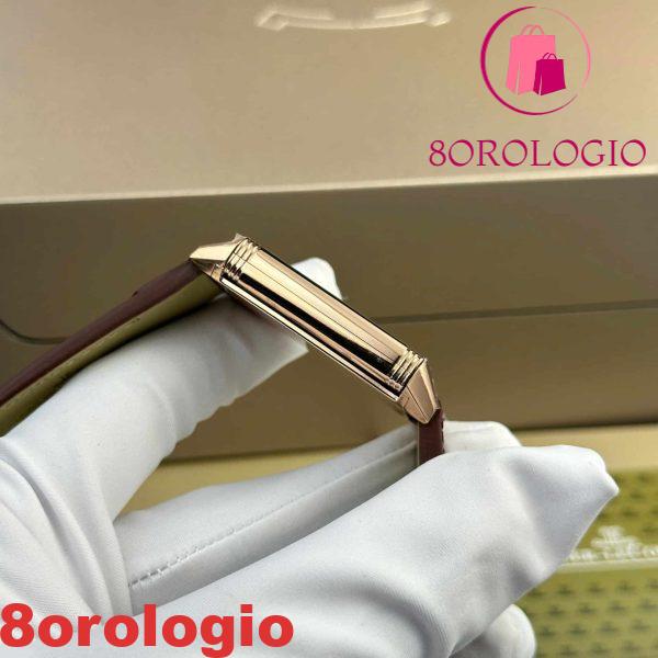 Jaeger – LeCoultre Reverso Tribute Monoface Small Seconds Q713256J Oro Rosa Quadrante Bordeaux Miglior Replica MGF 45.6×27.4mm Orologio - immagine 7