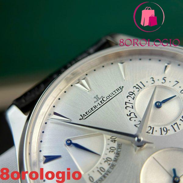 Jaeger-LeCoultre Master Ultra Thin Reserve De Marche Q1378420 Quadrante Argento Cinturino in Pelle Migliore Replica 39mm Orologio - immagine 11