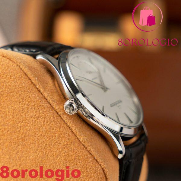 Replica Jaeger-LeCoultre Master Ultra Thin Small Seconds Q1218420 Quadrante Argento Pelle 39mm Migliore Orologio - immagine 6