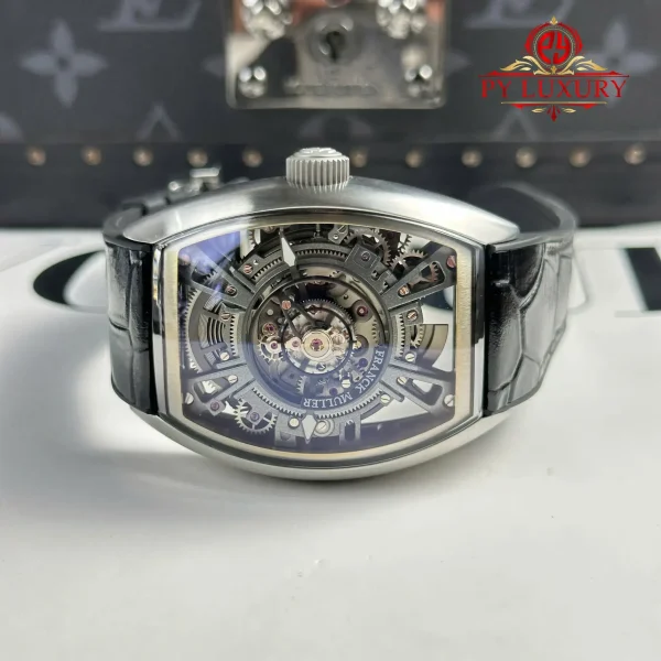 Franck Muller Curvex CX Grand Central Tourbillon Skeleton Dial Miglior Replica 36 X 53.1mm Orologio - immagine 10