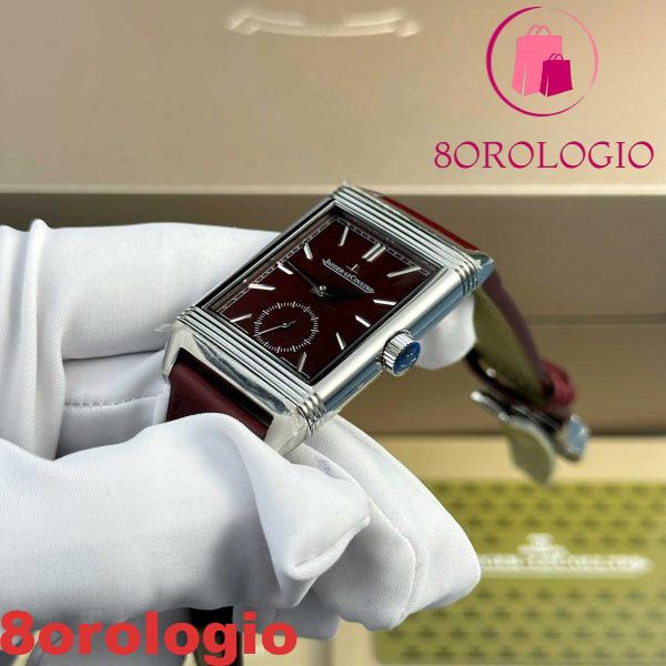 Jaeger-LeCoultre Reverso Tribute Monoface Small Seconds Q397846J Quadrante Bordeaux Migliore Replica MGF 45.6×27.4mm Orologio - immagine 7