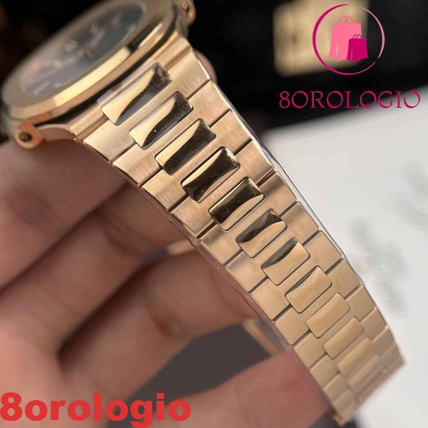 Patek Philippe Nautilus 5711/1R Oro Rosa Quadrante Grigio Replica Super Clone Fabbrica 3K 40mm Orologio - immagine 6
