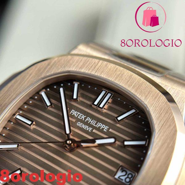 Patek Philippe Nautilus 5711/1R-001 Oro Rosa Quadrante Marrone Migliore Replica 40mm Orologio - immagine 6