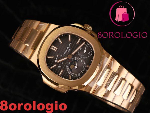 Patek Philippe Nautilus 5712/1R Oro Rosa 18K Replica 1:1 PPF V3 40mm Orologio - immagine 6