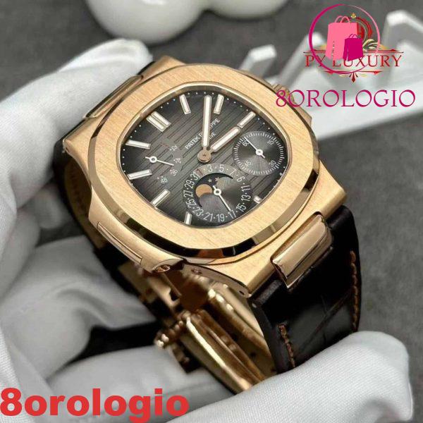 Patek Philippe Nautilus 5712R-001 Oro Rosa Solido 18K 40mm replica Orologio - immagine 6