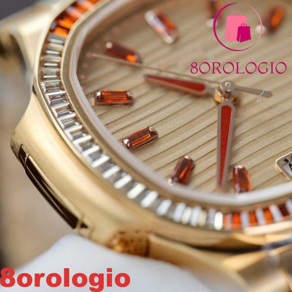 Replica Migliore Patek Philippe Nautilus 7118/1300R-001 Rubino Sintetico Oro Rosa 18K 35.2mm Orologio - immagine 6
