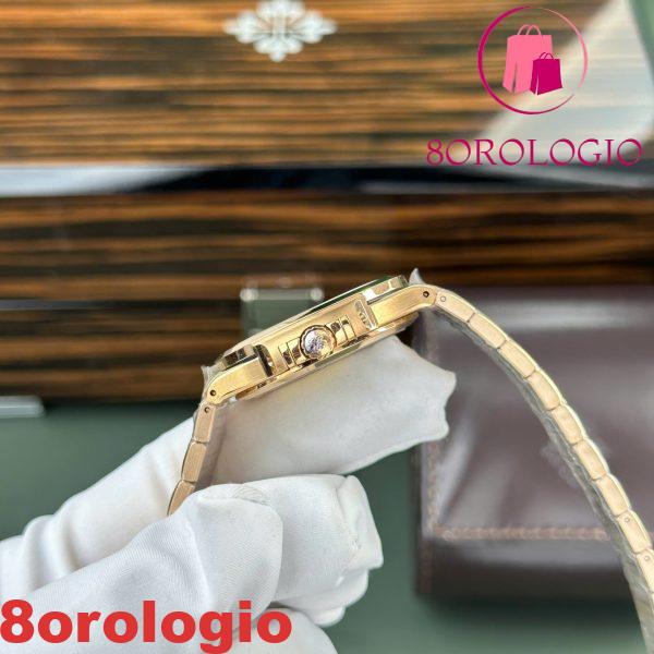 Patek Philippe Nautilus 7118/1R-001 Oro Rosa Quadrante Bianco Replica Migliore 3KF 35.2mm Orologio - immagine 6