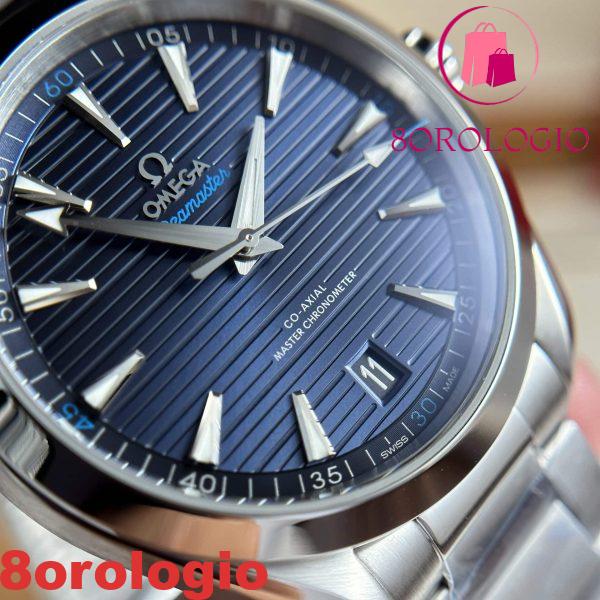 Omega Seamaster Aqua Terra Co-Axial Master Chronometer 220.10.41.21.03.004 Quadrante Blu Migliore Replica 41mm Orologio - immagine 8