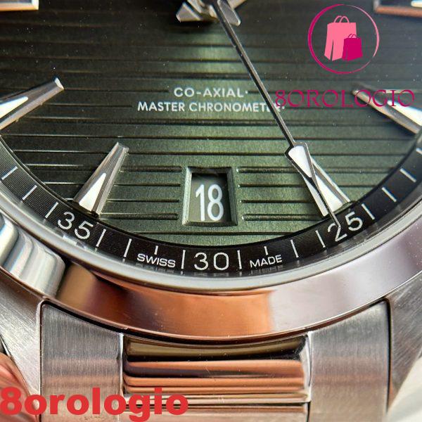 Replica Omega Seamaster Aqua Terra Co-Axial Master Chronometer Quadrante Verde VSF 41mm Orologio - immagine 8