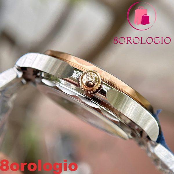 Omega Seamaster Diver 300M Bicolore Oro Rosa Quadrante Nero Miglior Replica 42mm Orologio - immagine 7