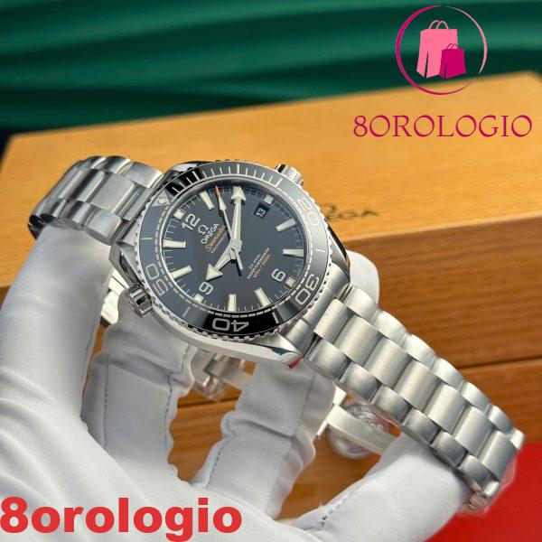Omega Seamaster Planet Ocean 6000M Quadrante Nero Bracciale in Acciaio Replica Super Clone VSF 43.5mm Orologio - immagine 9