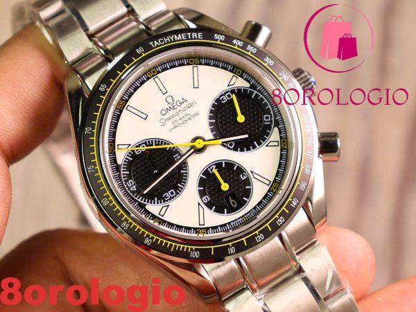 Replica Omega Speedmaster Racing Chronograph 326.30.40.50.04.001 Acciaio Quadrante Bianco 40mm Orologio - immagine 8