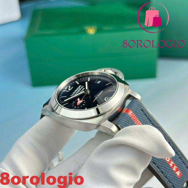 Panerai Luminor Quaranta BiTempo Luna Rossa PAM01404 Quadrante Blu Cinturino in Gomma Miglior Replica VSF 40mm Orologio - immagine 8