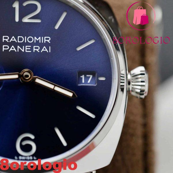 Panerai Radiomir Quaranta Quadrante Blu Cinturino in Pelle PAM01293 1:1 Migliore Replica VSF 40mm Orologio - immagine 7