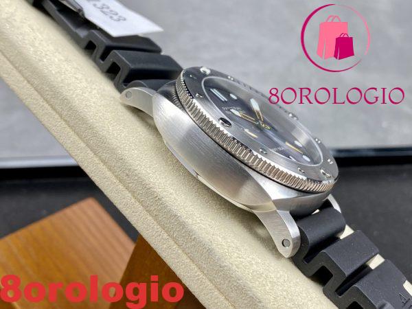 Panerai Submersible GMT Navy Seals PAM 1323 Quadrante Grigio Cinturino in Gomma Miglior Replica VSF 44mm Orologio - immagine 6