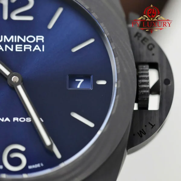 Panerai Luminor Marina Carbotech Luna Rossa PAM 1529 Quadrante Blu 1:1 Migliore Replica VSF 44mm Orologio - immagine 6