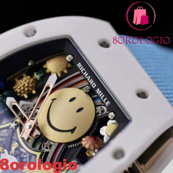 Replica Richard Mille RM 88 Automatic Tourbillon Smiley Ceramic 48.15 x 39.74 mm Orologio - immagine 7