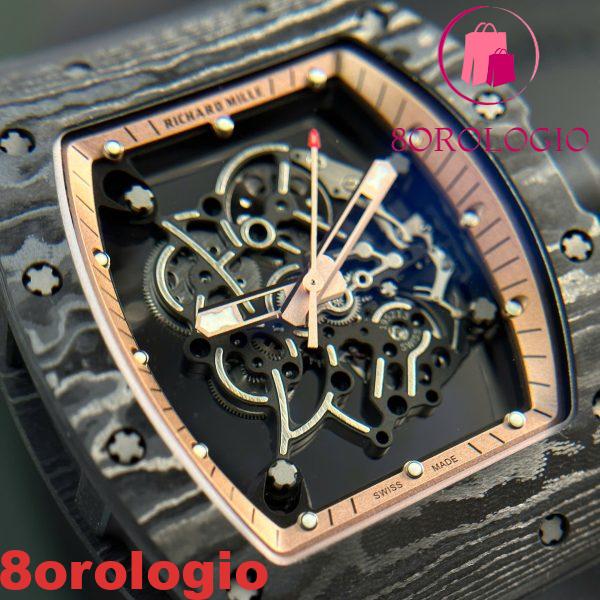 Richard Mille RM055 Asia Edition Bubba Watson Carbon TPT 1:1 Super Clone Best Replica APSF 42,7mm Orologio - immagine 11