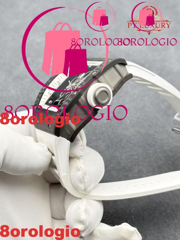 Replica Richard Mille RM055 Bubba Watson Americas Edition Custom Fibra di Carbonio NTPT Modificata Movimento Non-Regolatore 1:1 Super Clone Orologio - immagine 6