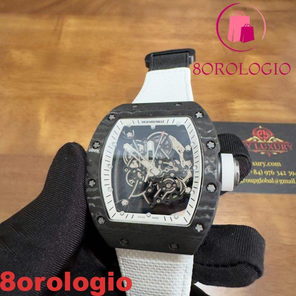 Richard Mille RM055 Bubba Watson Americas Edition Custom Made Exquisite NTPT Carbon Fiber Replica Movimento Vaucher di Qualità Esclusiva Orologio - immagine 13