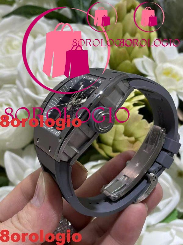 Richard Mille RM055 Titanio Tutto Grigio Edizione Limitata 1:1 Replica Custom Made Super Clone 42.7mm Orologio - immagine 6
