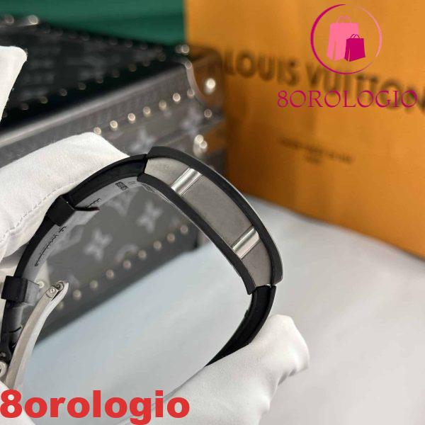 Richard Mille RM07-01 Carbonio Nero Gomma Nera Replica di Migliore Qualità 45.32 X 32.3mm Orologio - immagine 6