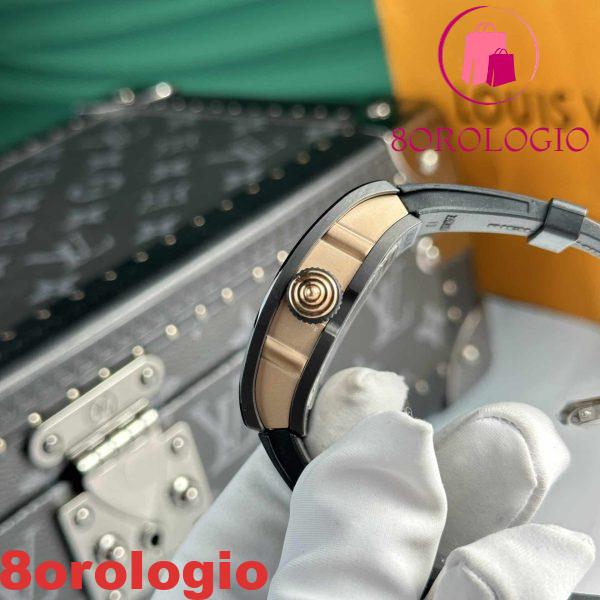 Richard Mille RM07-01 Ceramic Oro Rosa Nero Lip Migliore Replica 45.32 X 32.3mm Orologio - immagine 6
