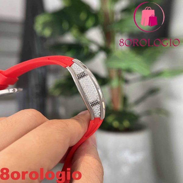 Replica Richard Mille RM07-01 Full Diamond Red Lip 45.32 X 32.3mm Orologio - immagine 6
