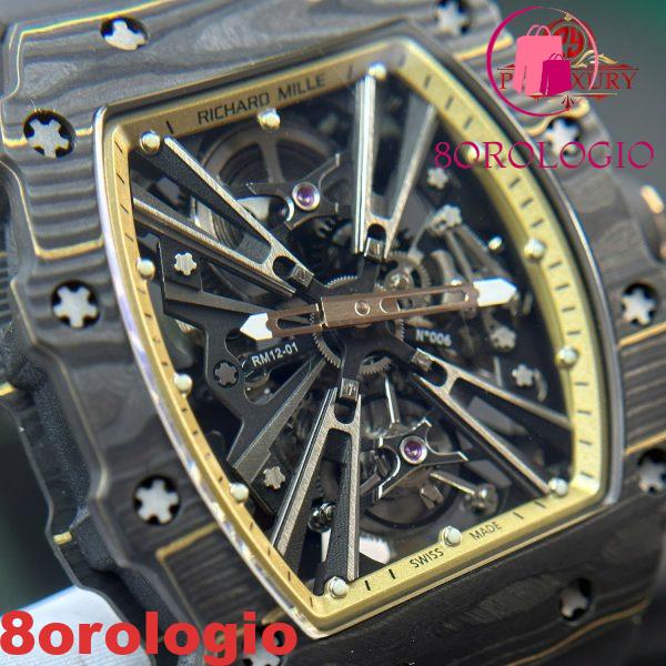 Richard Mille RM12-01 Tourbillon NTPT Carbon Edizione Limitata Replica 1:1 Migliore Edizione 48mm X 39.30mm Orologio - immagine 12