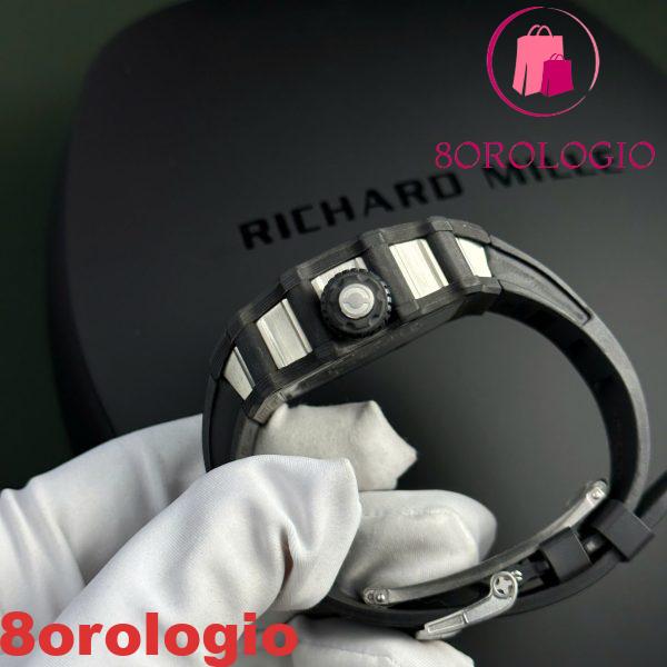 Richard Mille RM21-01 Tourbillon Aerodyne Titanium & Carbon TPT Migliore Replica 42.68mm X 50.12mm Orologio - immagine 7