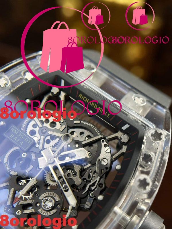 Richard Mille RM35-01 Rafael Nadal Zaffiro Migliore Replica Sonic Factory 42mm Orologio - immagine 9